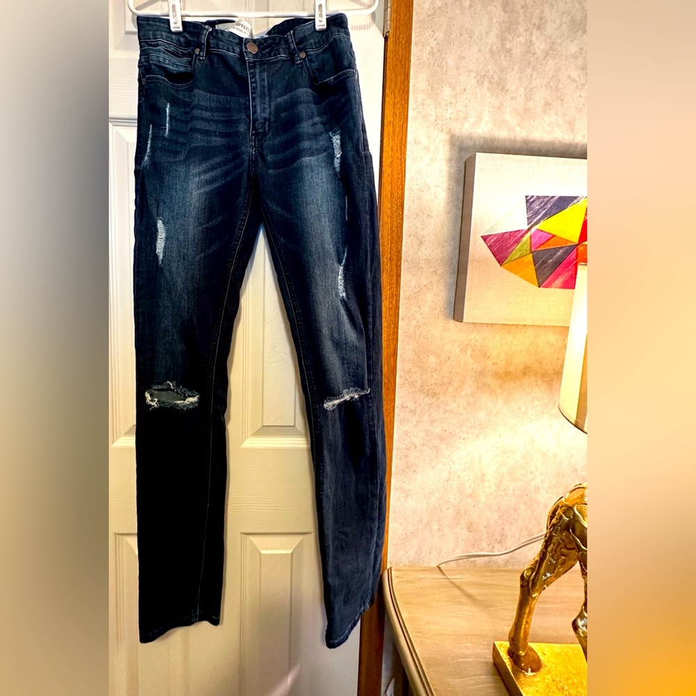 Distressed Barbell Jeans Size 32